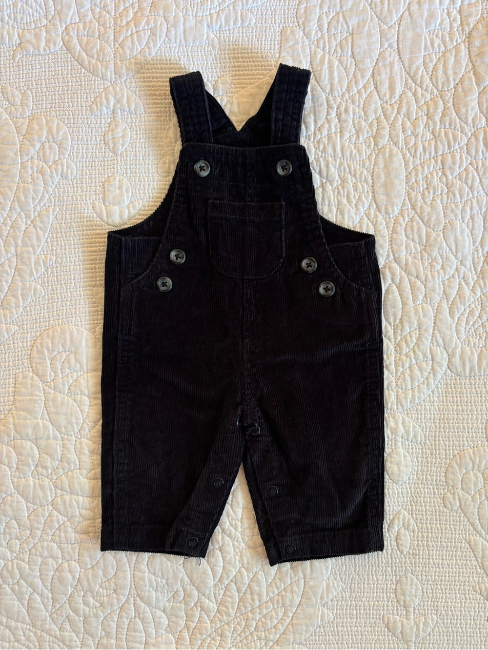 Carter's Black Corduroy Overalls